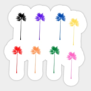 colorful palm tree design Sticker